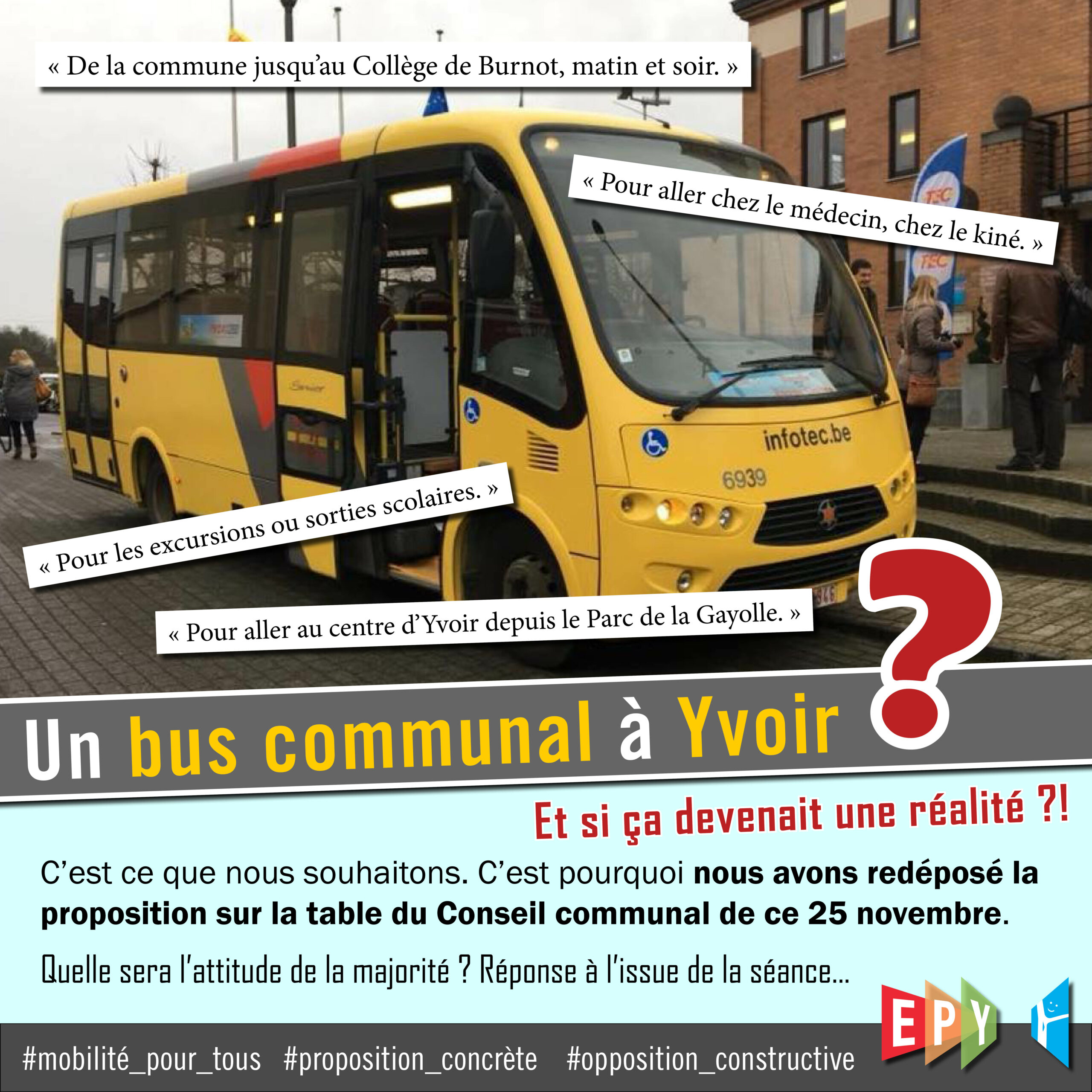 Un bus communal à Yvoir : le rêve pourrait-il devenir réalité ?