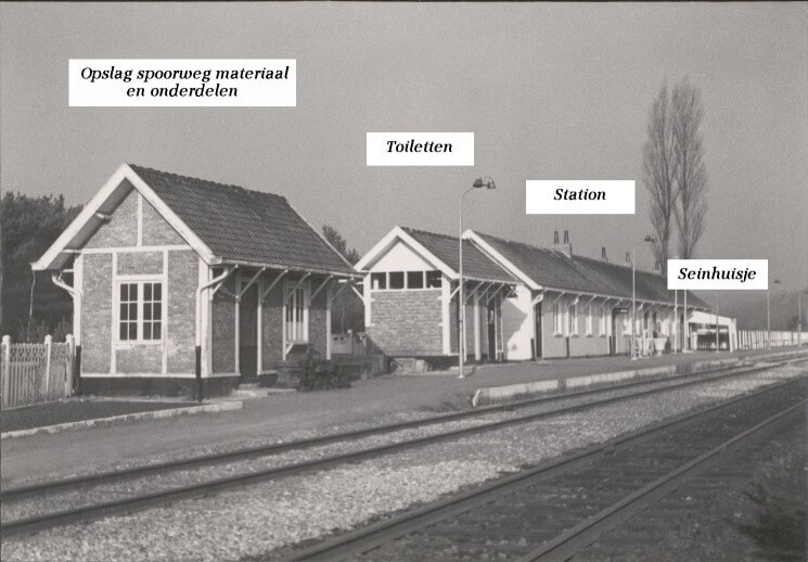 Overzicht gebouwen Station Eisden 