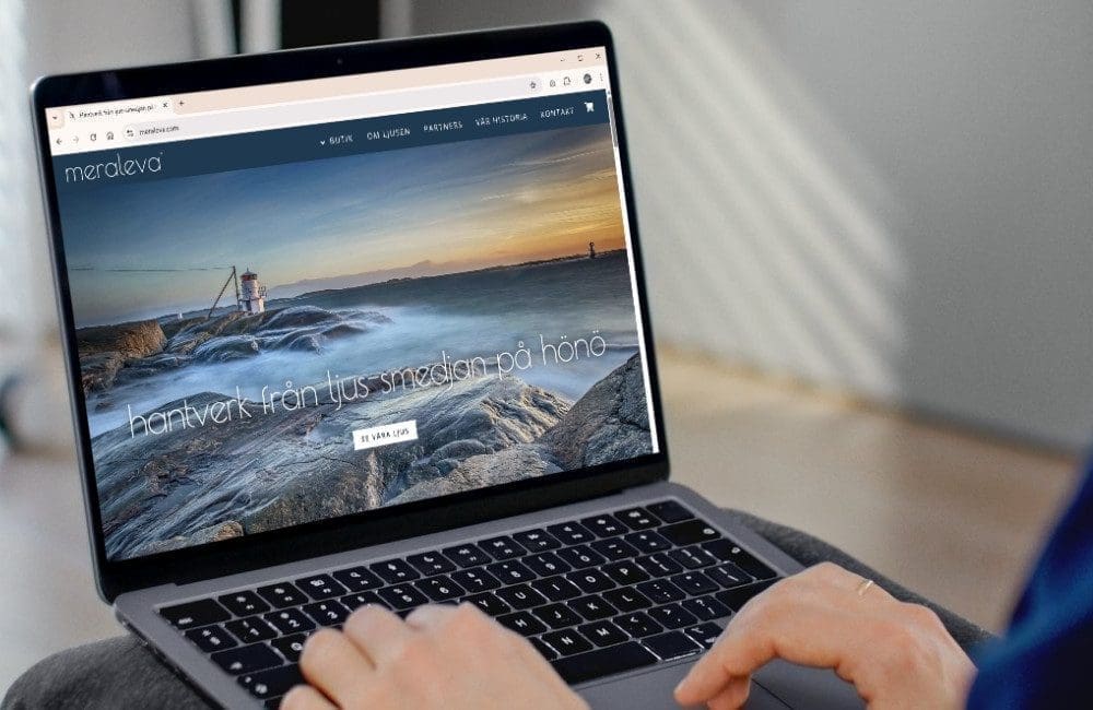 Website with webshop for Meraleva