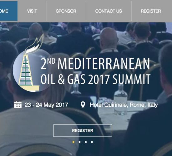 2nd Mediterranean Oil & Gas 2017 Summit by IRN, 23 – 24 May 2017, Hotel Quirinale Rome, Italy