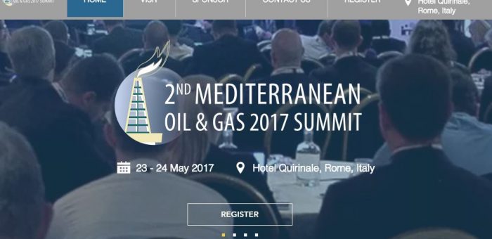 2nd Mediterranean Oil & Gas 2017 Summit by IRN, 23 – 24 May 2017, Hotel Quirinale Rome, Italy