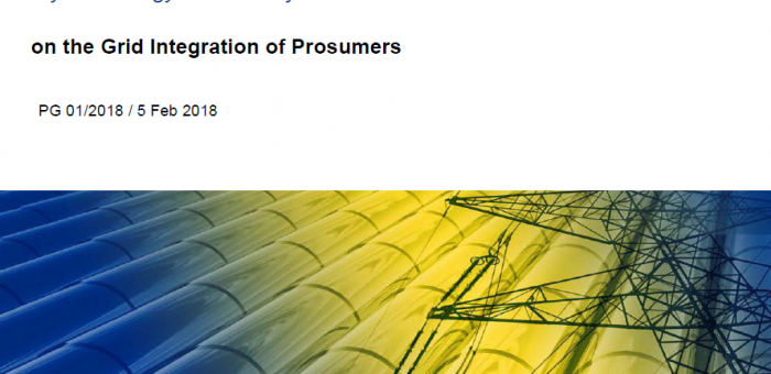 Secretariat publishes policy guidelines on grid integration of prosumers