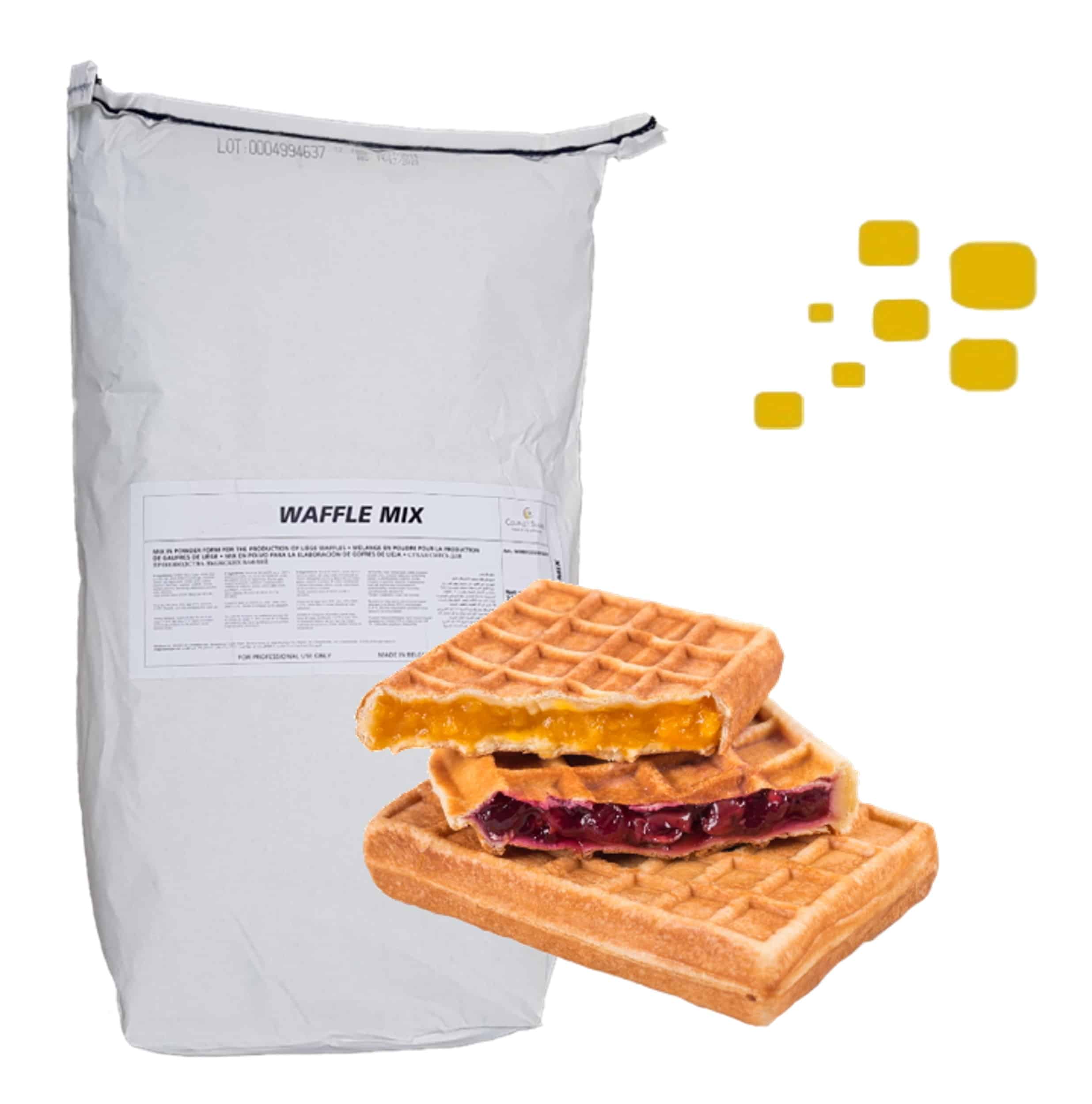 Gaufres salées fourrées Mix d'ingrédients Ampi.be