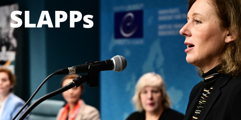 Věra Jourová talking at the European Anti-SLAPP Conference On 20 October 2022