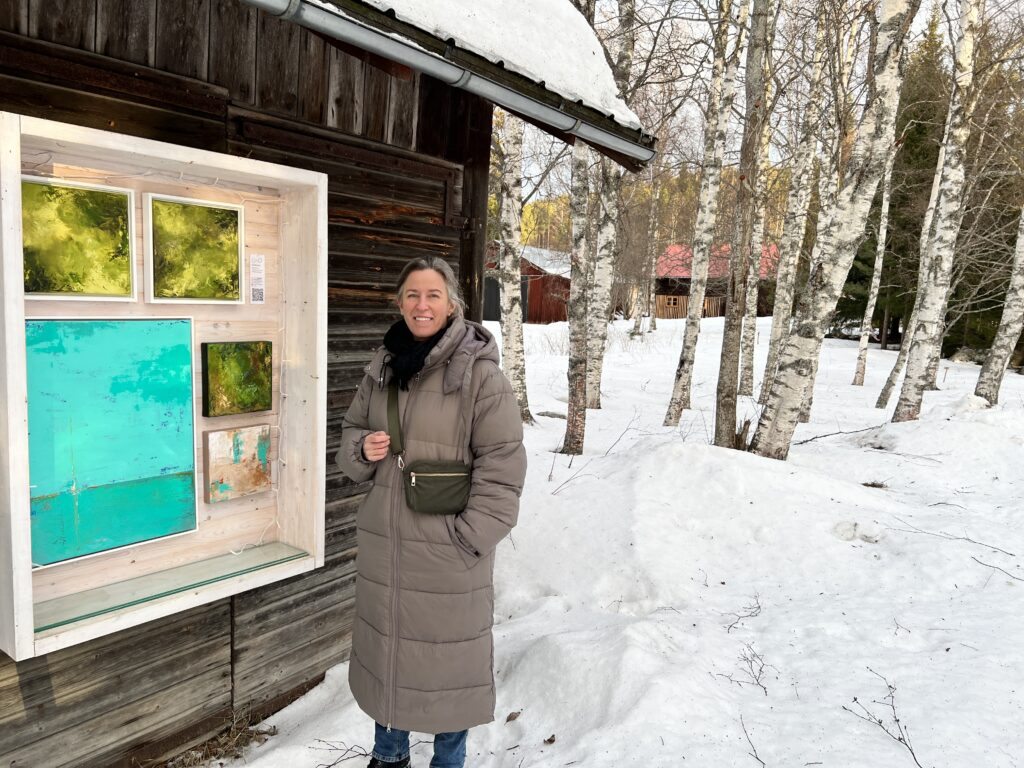 EvaO Galleri Ladans skyltfönster