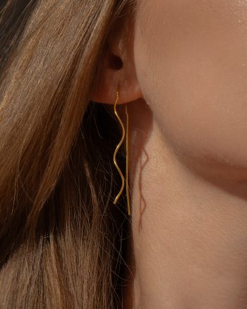 Ava – Guld øreringe
