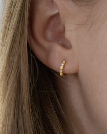 Isabel 10 mm – Guld hoops