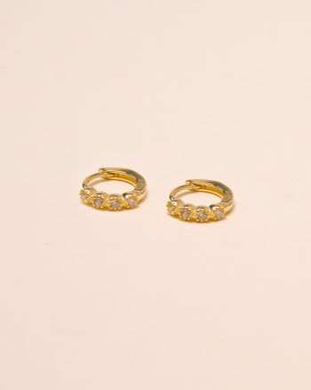 Isabel 8 mm – Guld hoops