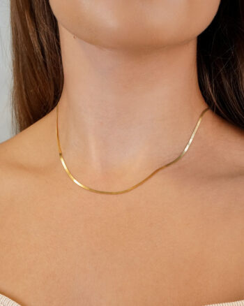 Caroline 2 mm – Guld halskæde
