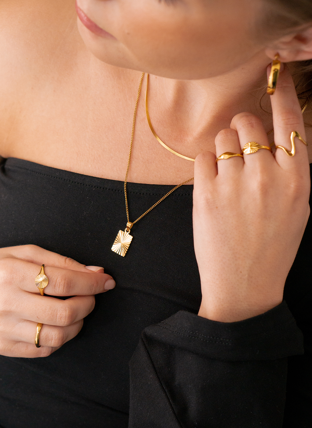 Caroline 2 mm - Guld halskæde - Eksklusiv guld kæde halskæde