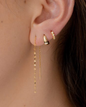 Isabel 10 mm – Guld hoops