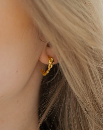 Sienna – Guld øreringe