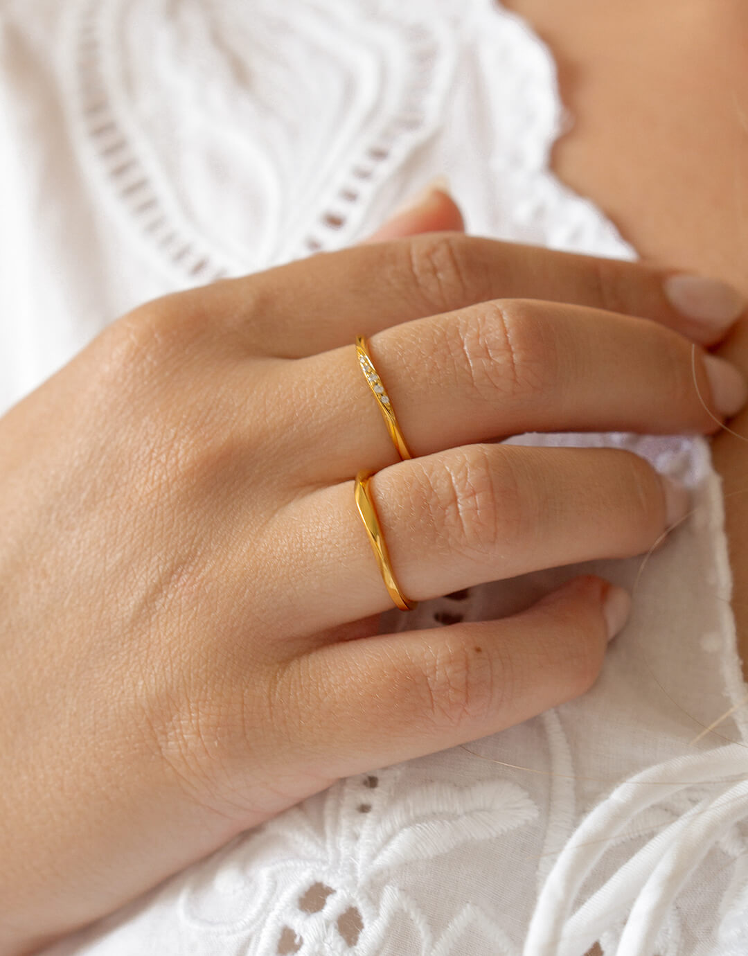 Leona - Guld ring - Billede 4