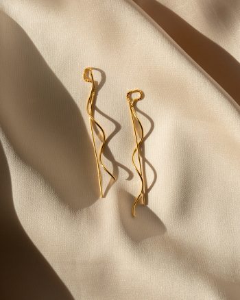 Ava – Guld øreringe