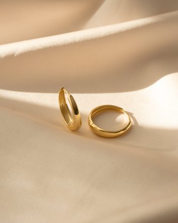 Mabel 20 mm – Guld hoops