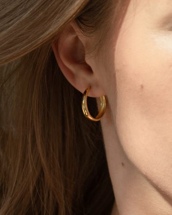 Mabel 20 mm – Guld hoops
