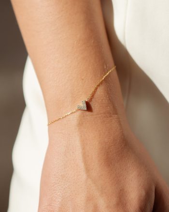 Enya – Guld hjerte armbånd