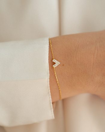 Enya – Guld hjerte armbånd