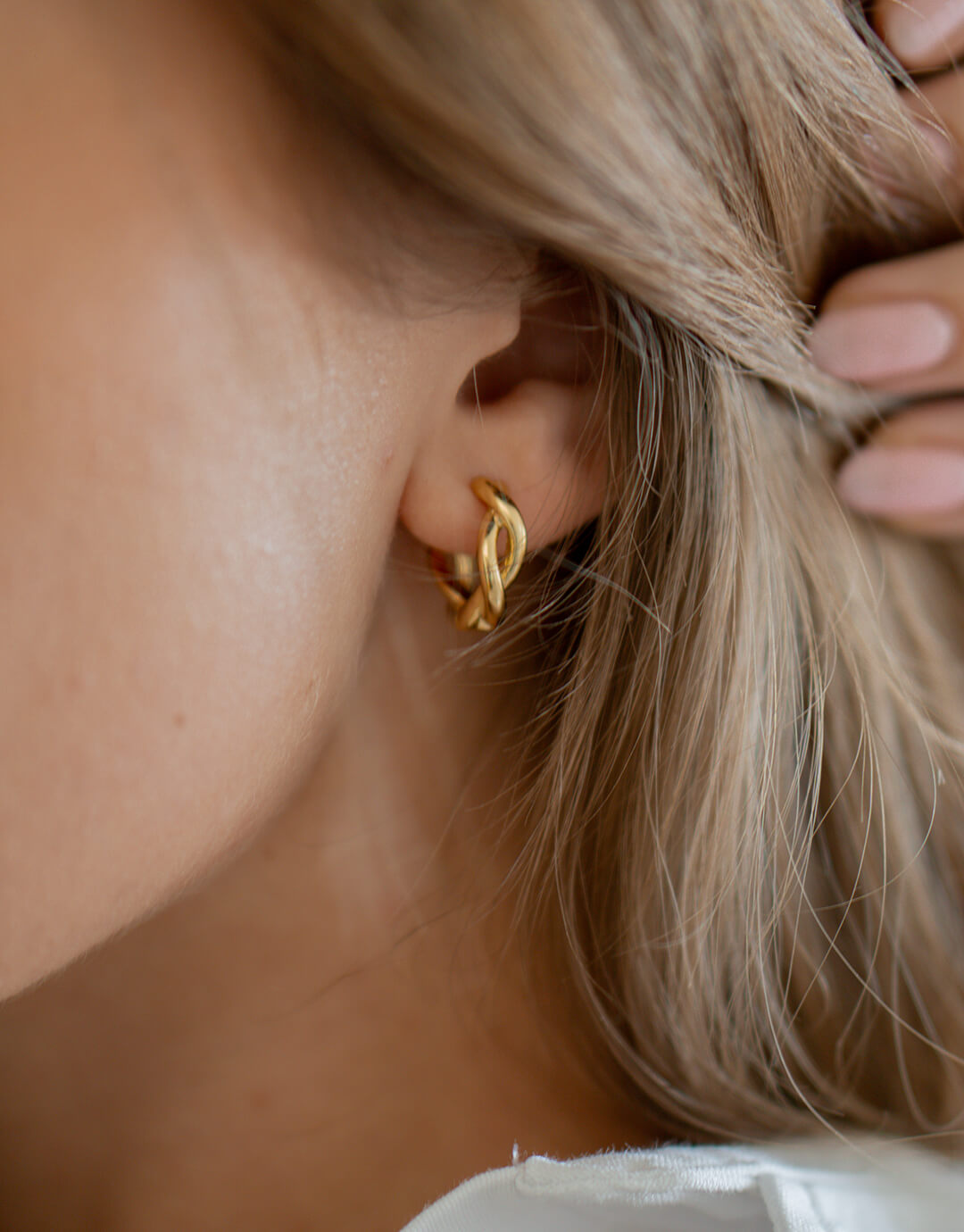 Noa - Guld hoops - Billede 2