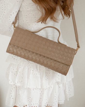 Arabella (beige) – Læder clutch