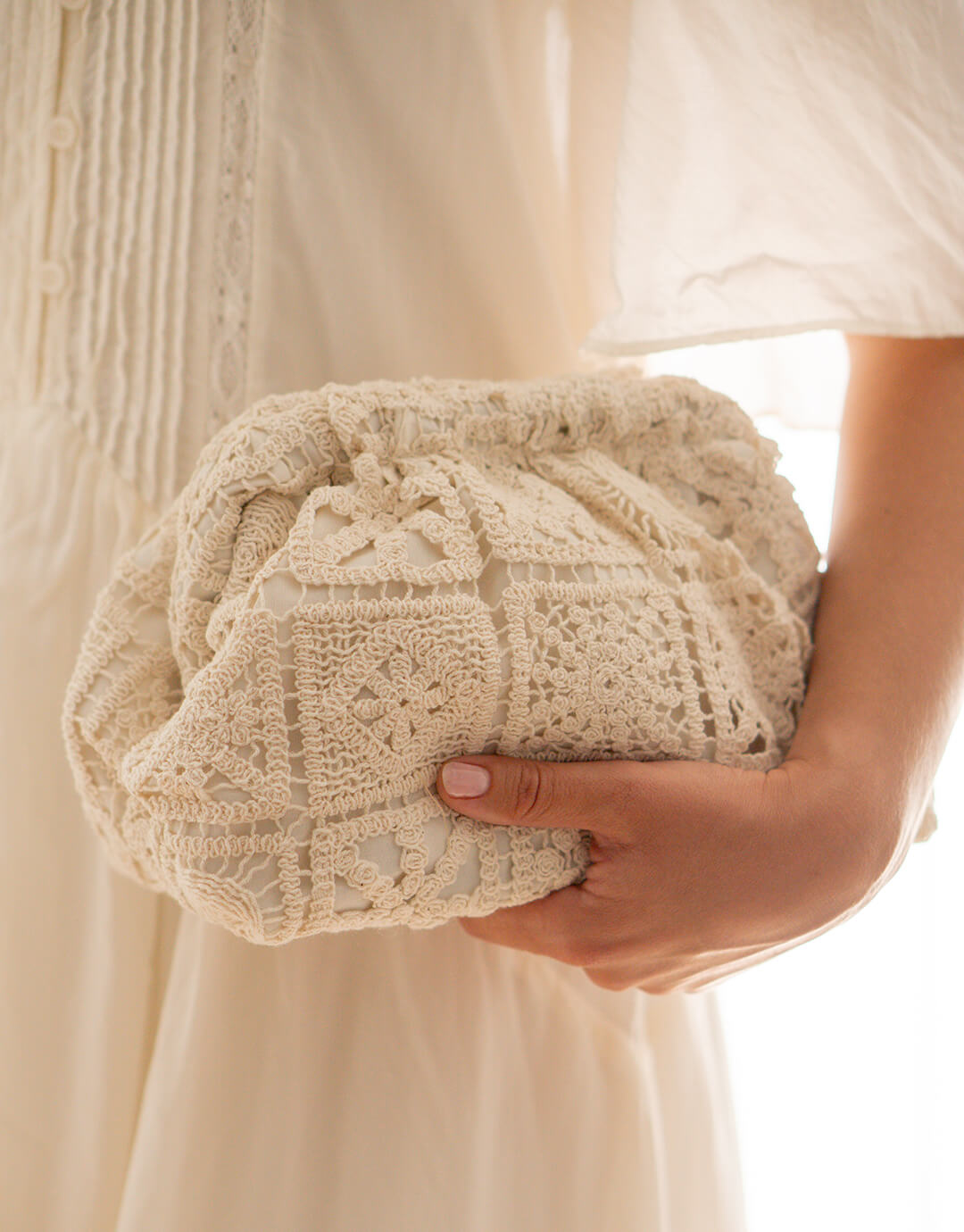 hæklet clutch