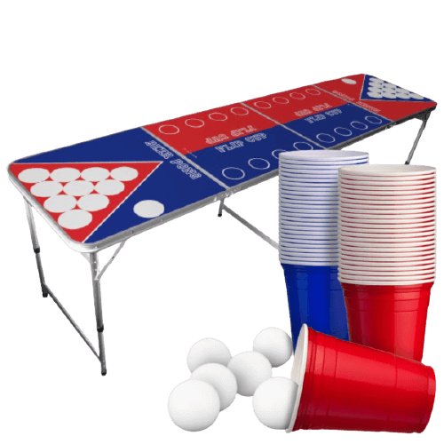 Beer_pong_bord_med_flip_cup_red_cups_og_bolde