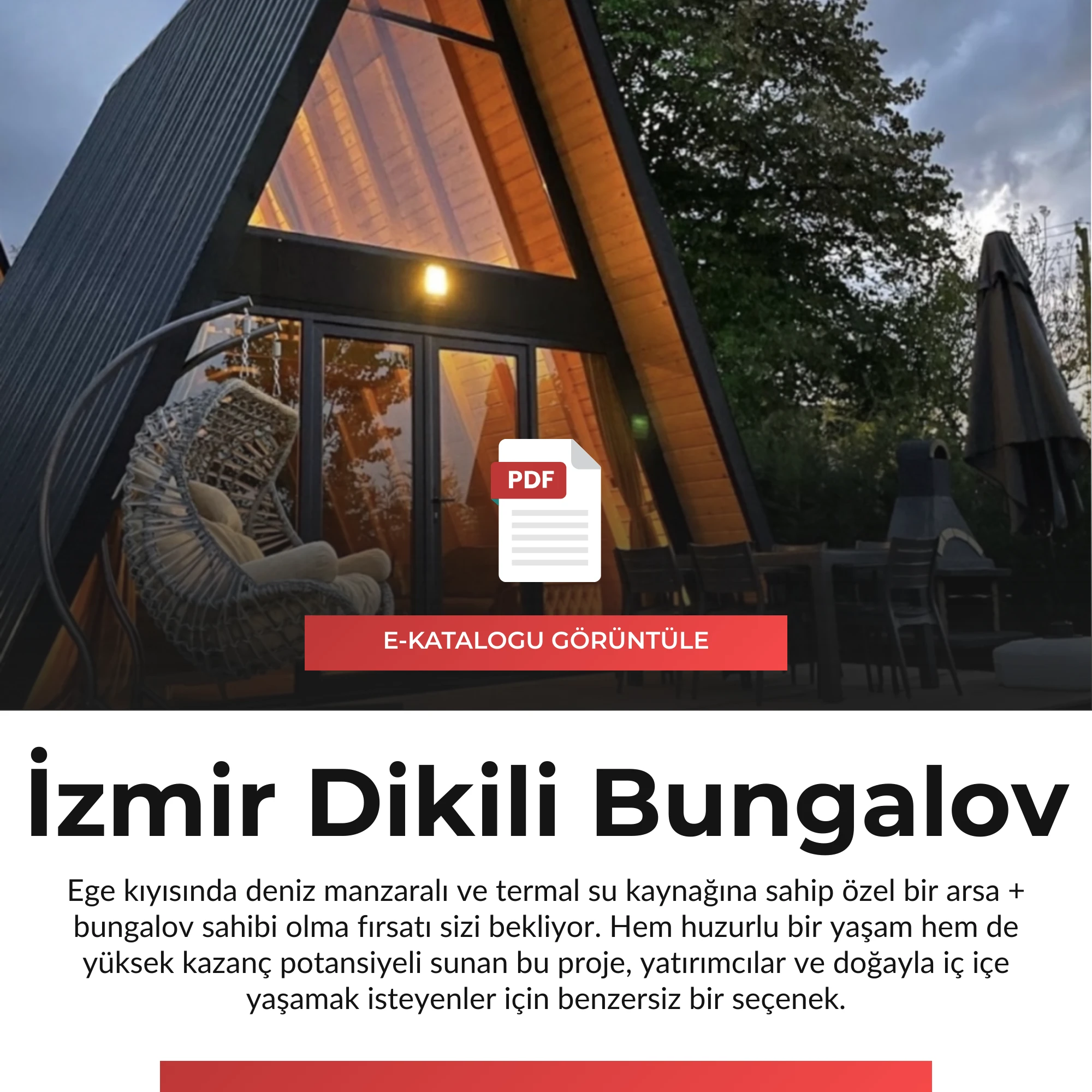 İzmir Dikili Bungalov