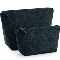 Trousse en feutrine gris foncé