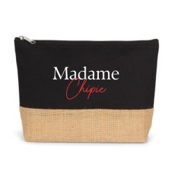 Trousse coton et toile de jute