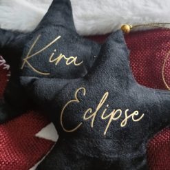 Etoiles en velours à personnaliser
