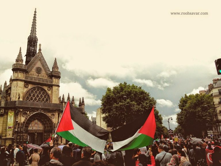 فاصله‌ی انقلاب ایران تا نوار غزه (+گزارش تصویری از تظاهرات پاریس)