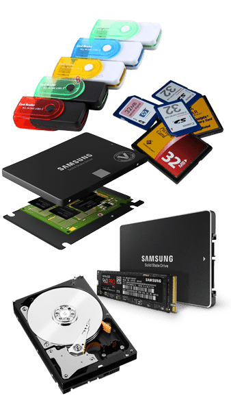 Data-gendannelse og harddisk recovery, SSD, SD, USB