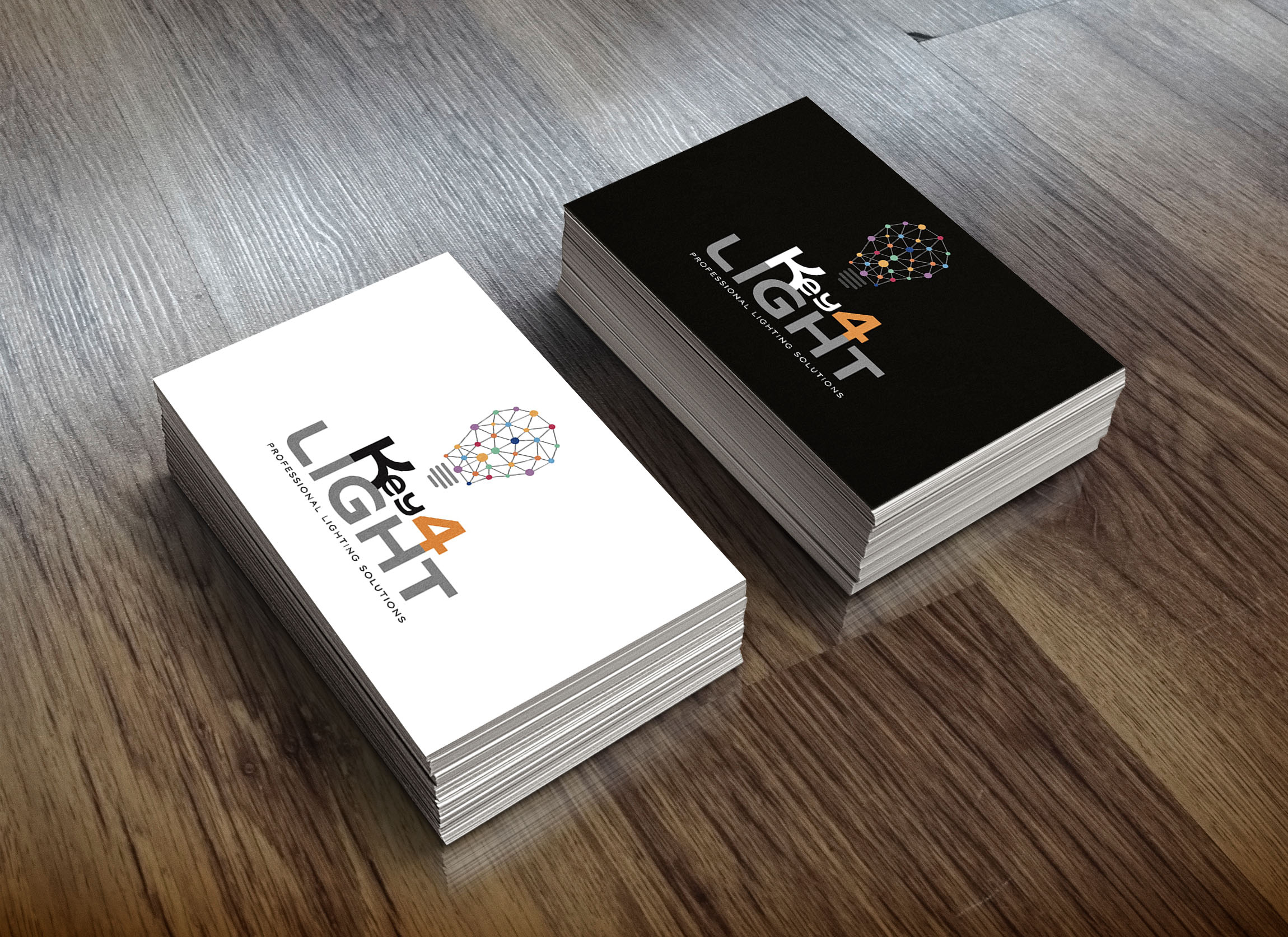 Key4Light – Création logo & carte de visite