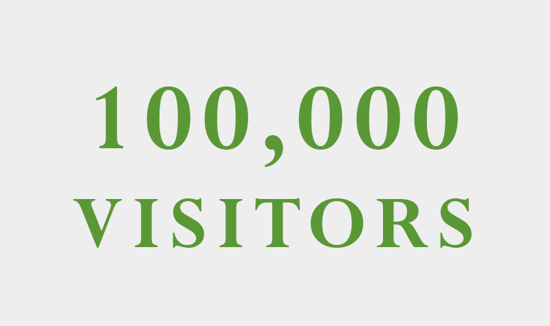 100,000 visitors