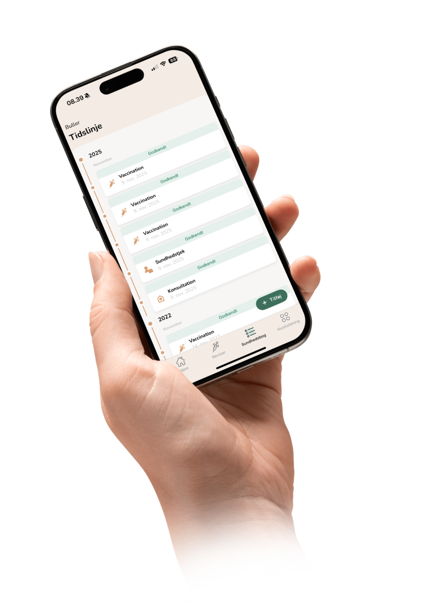 Download Fauna app til kæledyrets sundhedsbog