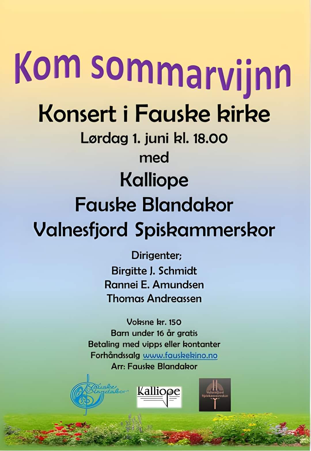 You are currently viewing Kom på sommerkonsert 1.juni!🌼🦋