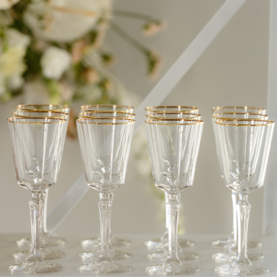 geschikt voor bruiloft decoratie wijnglas