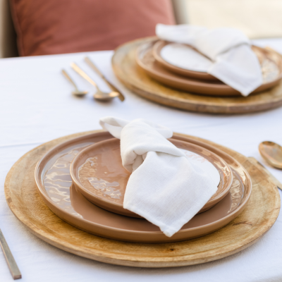 diner bord hout geschikt voor bruiloft decoratie