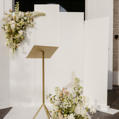 houten backdrop wit geschikt voor bruiloft decoratie