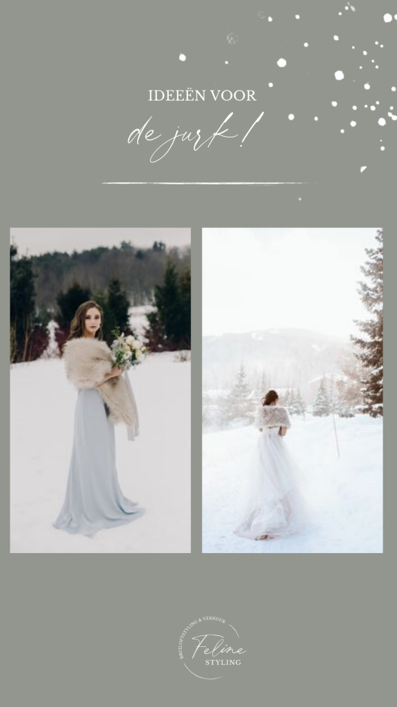 winter bruid trouwjurk inspiratie