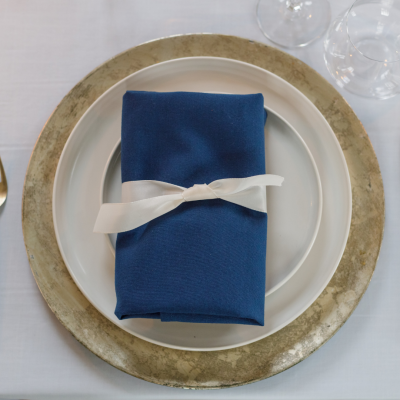 servet navy blauw geschikt voor bruiloft decoratie