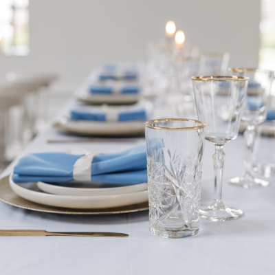 longdrink glazen gouden rand geschikt voor decoratie bruiloft of 21-diner