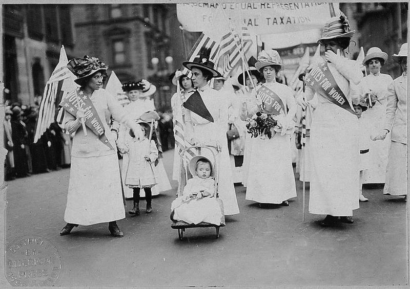 Suffragettparad i New York 1912