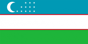 uzbekistans flagga