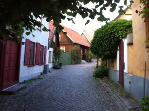 Mysig gränd i Visby