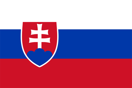 Slovakiens flagga