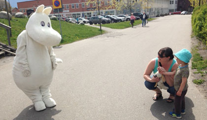 Mumin på besök i Gustavsberg