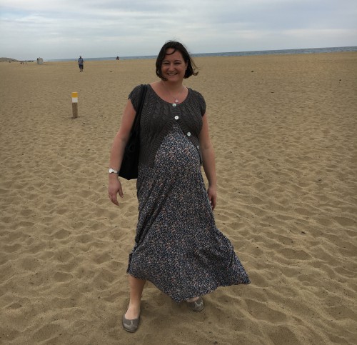 Hanna på Playa del Maspalomas