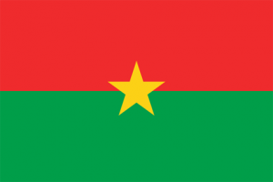 Burkina fasos flagga