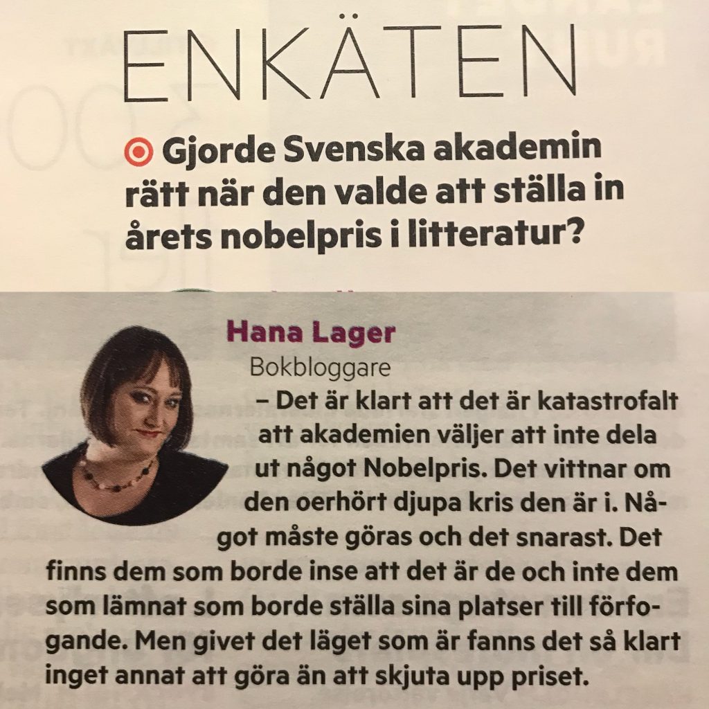 Om Nobelpriset i Tidningen NU